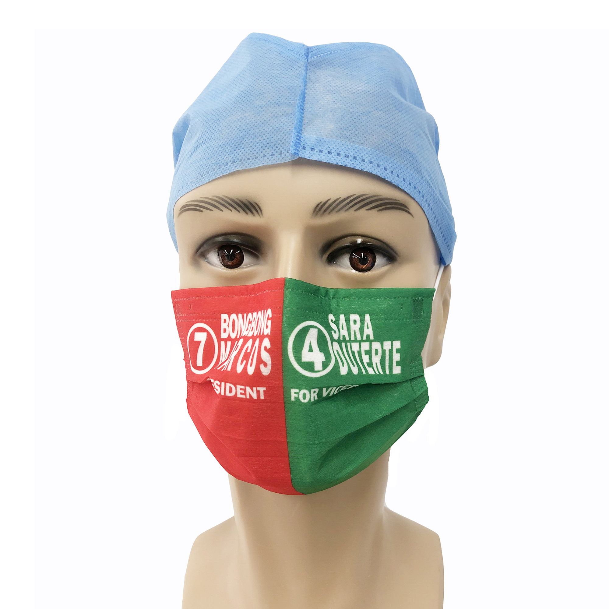 イヤーループ付き不織布プロテクトフェイスマスク、防塵マスク