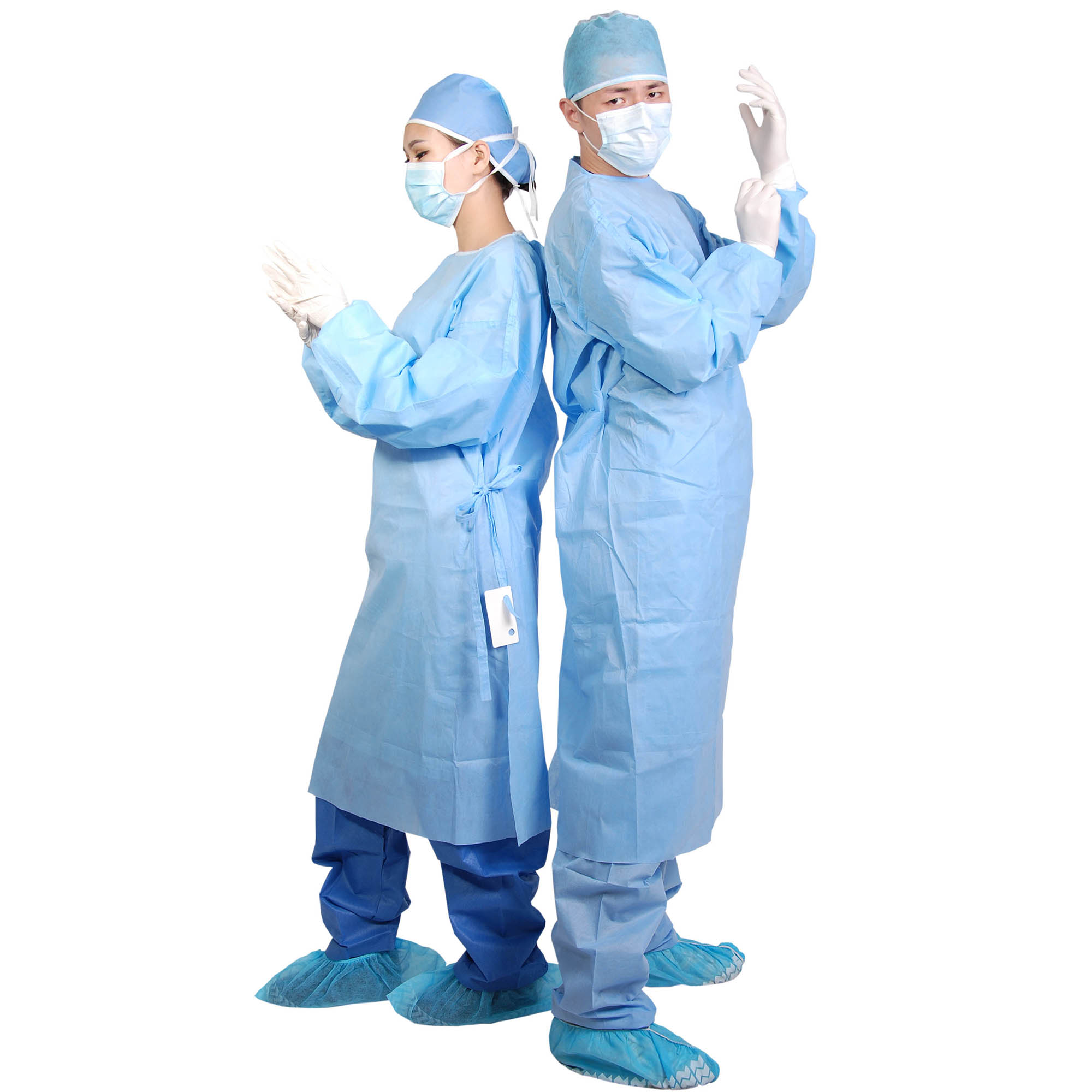 手術室用の耐流体滅菌外科用ガウン
